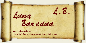 Luna Baredna vizit kartica